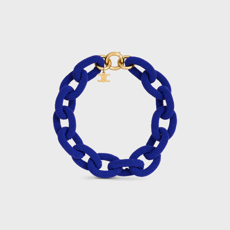 été Celine Links Necklace in Beads and Brass with Gold Finish 1