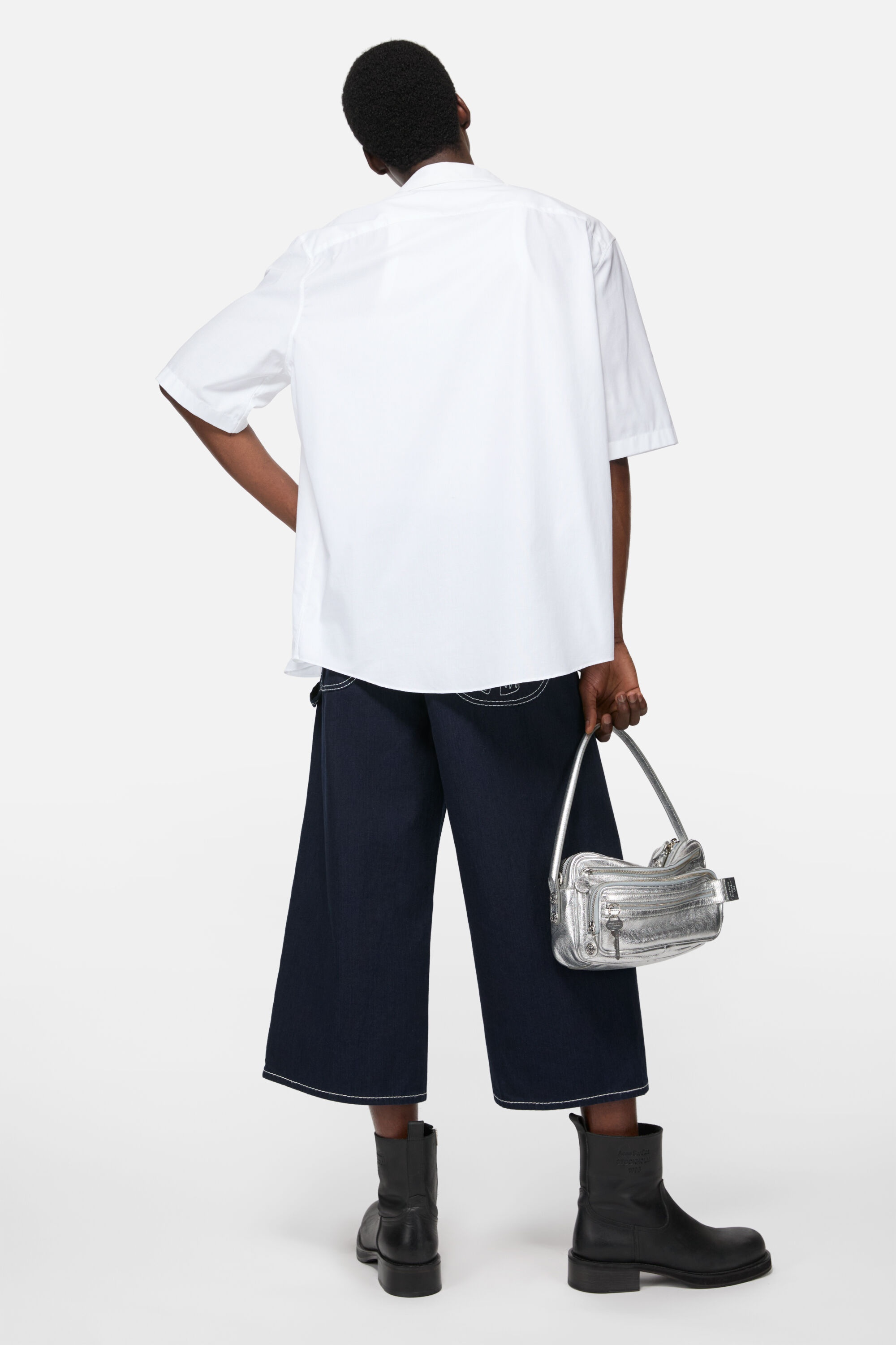 Button-up shirt - White - 3