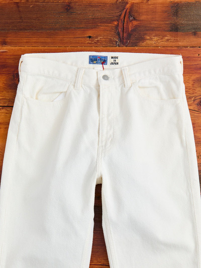 Blue Blue Japan Fine Sashiko 5-Pocket Pants in Natural outlook