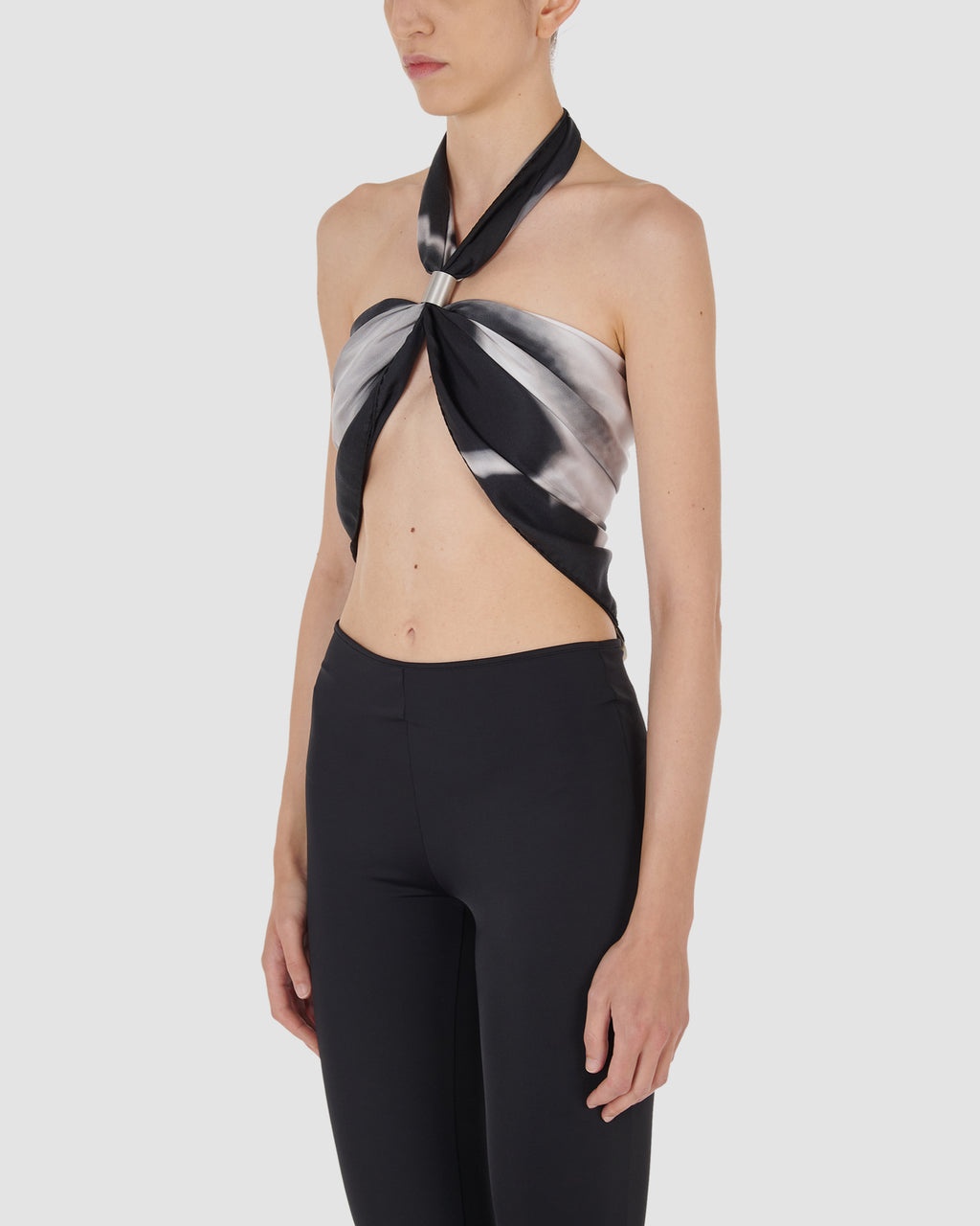 PRINTED FOULARD TOP - 9