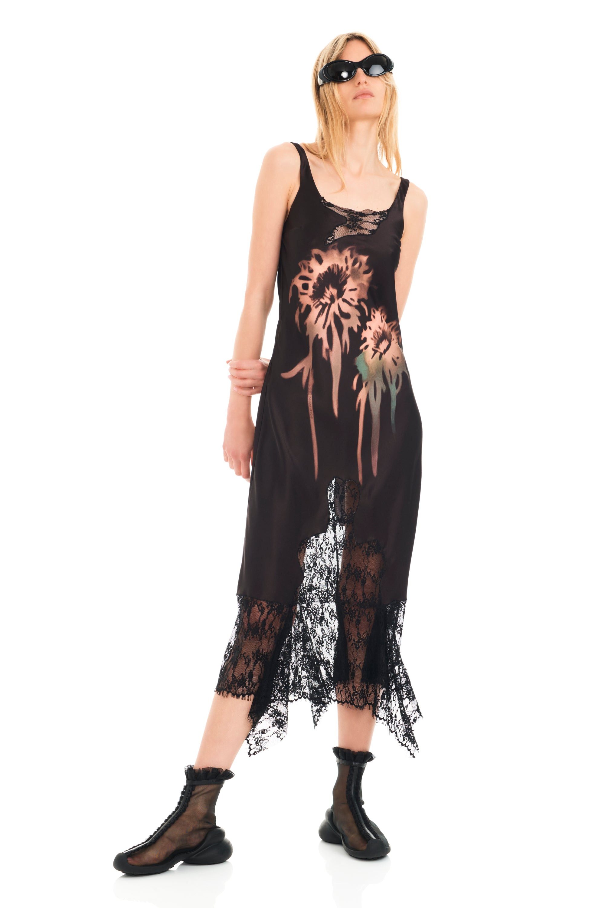 EARTH FADED FLOWER ANEMONE DRESS - 1