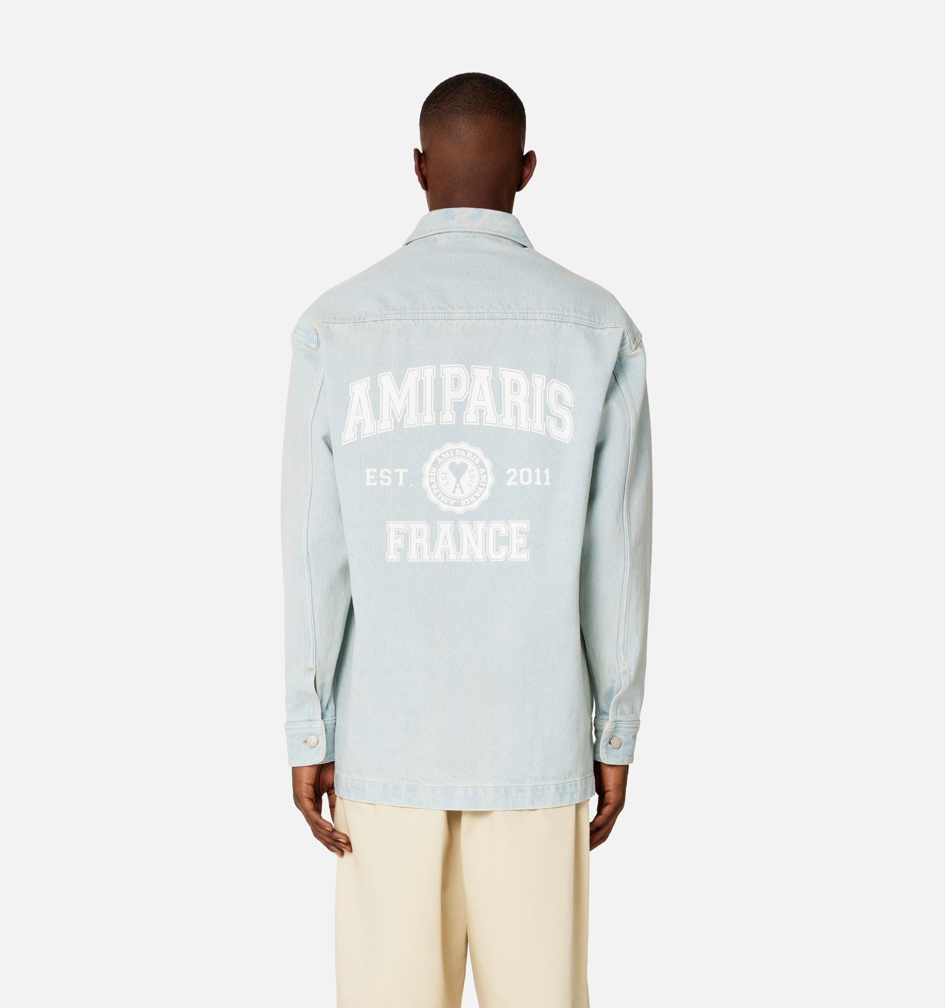 Overshirt With Ami Paris Print - 6