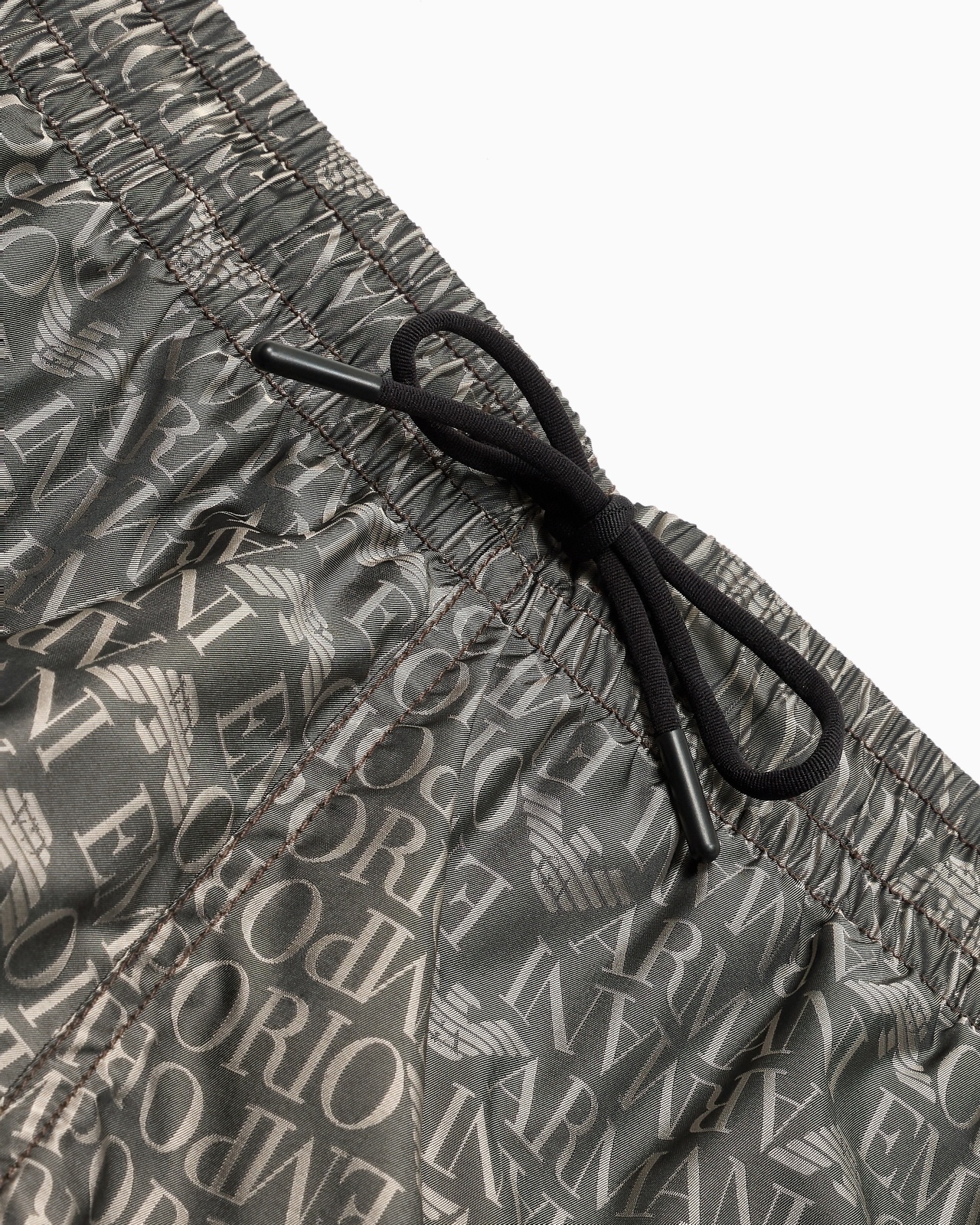 SWIM SHORTS WITH ALL-OVER JACQUARD LOGO - 4