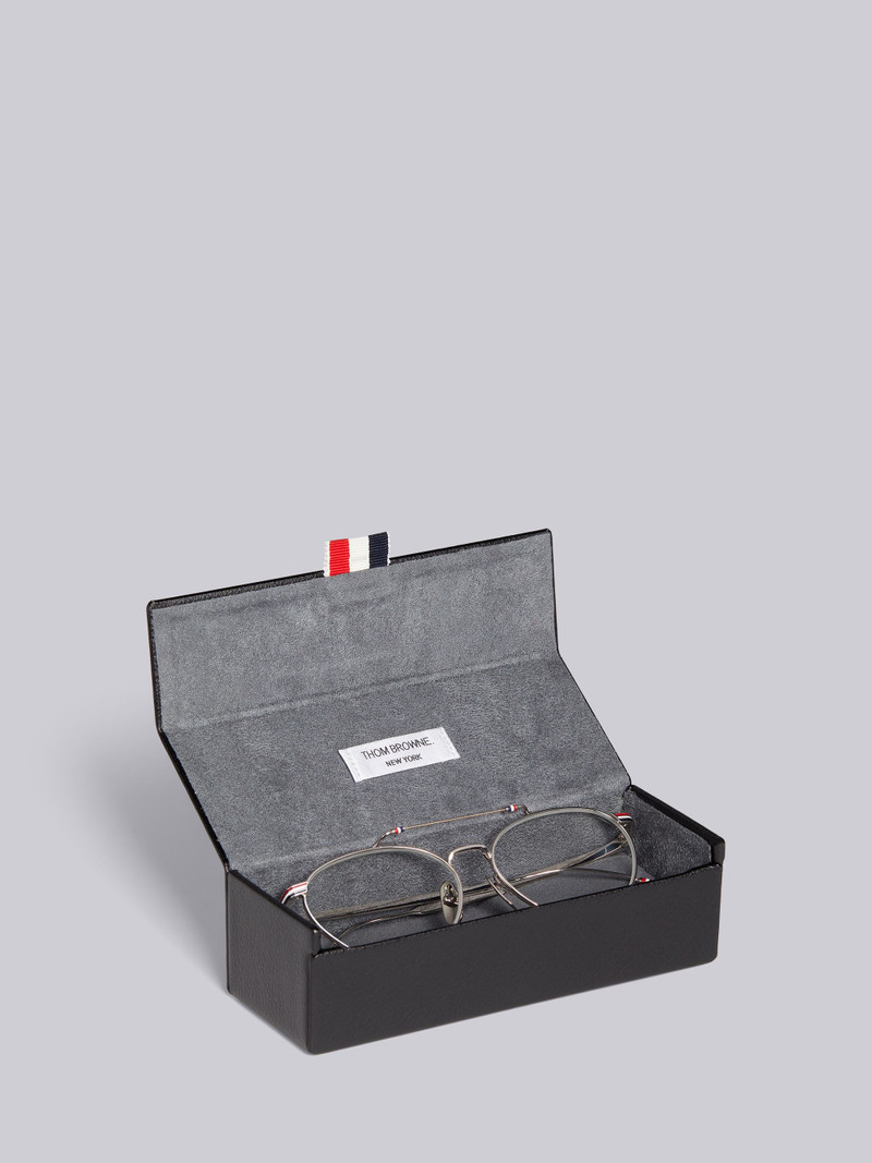 TB919 - Silver Oval Aviator Glasses 5