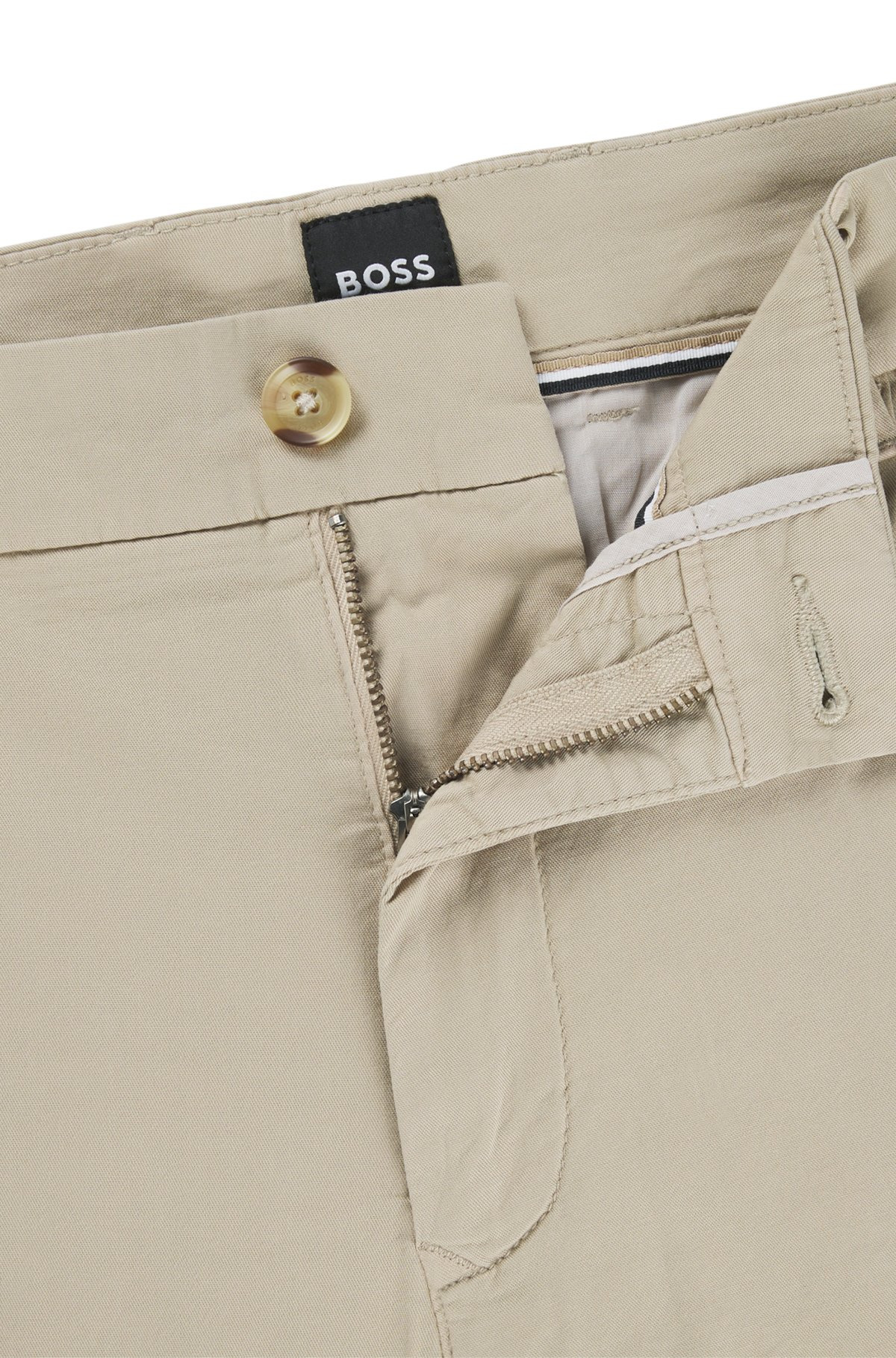 SLIM-FIT SHORTS IN STRETCH-COTTON TWILL - 6