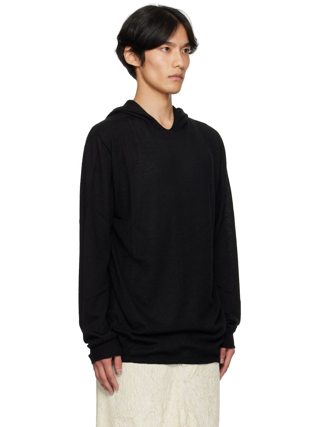 Black Concoridans Long Sleeve Hoodie - 2