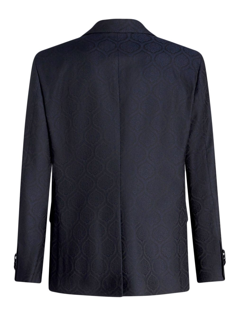 peak-lapel single-breasted blazer - 7