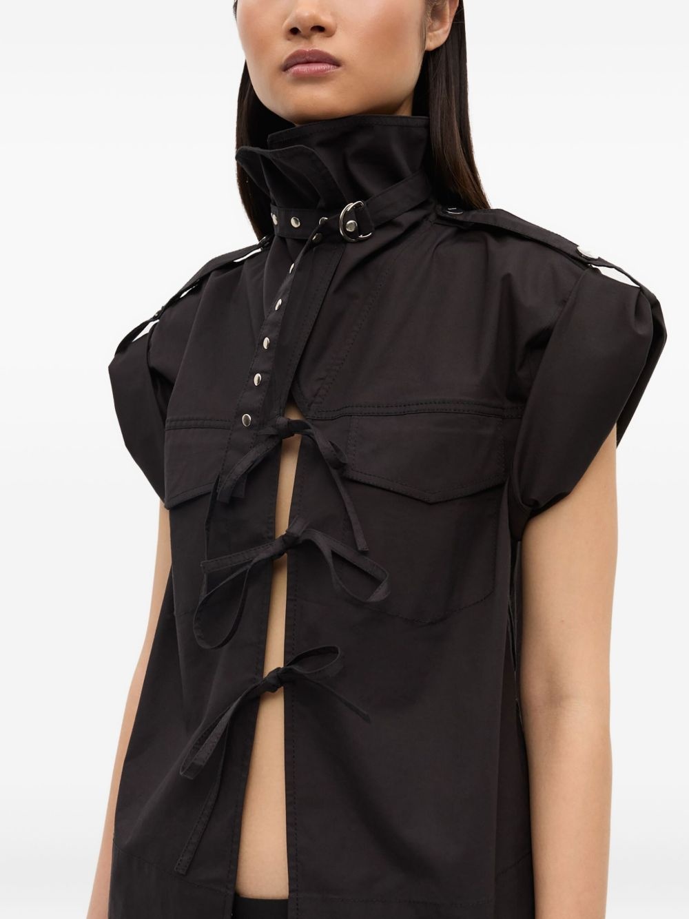 stretch-cotton blouse - 6