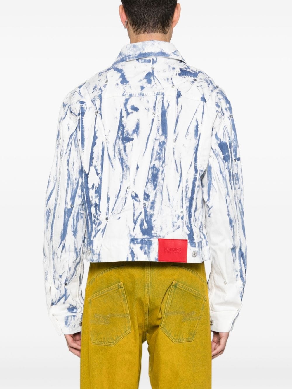washed denim jacket - 4