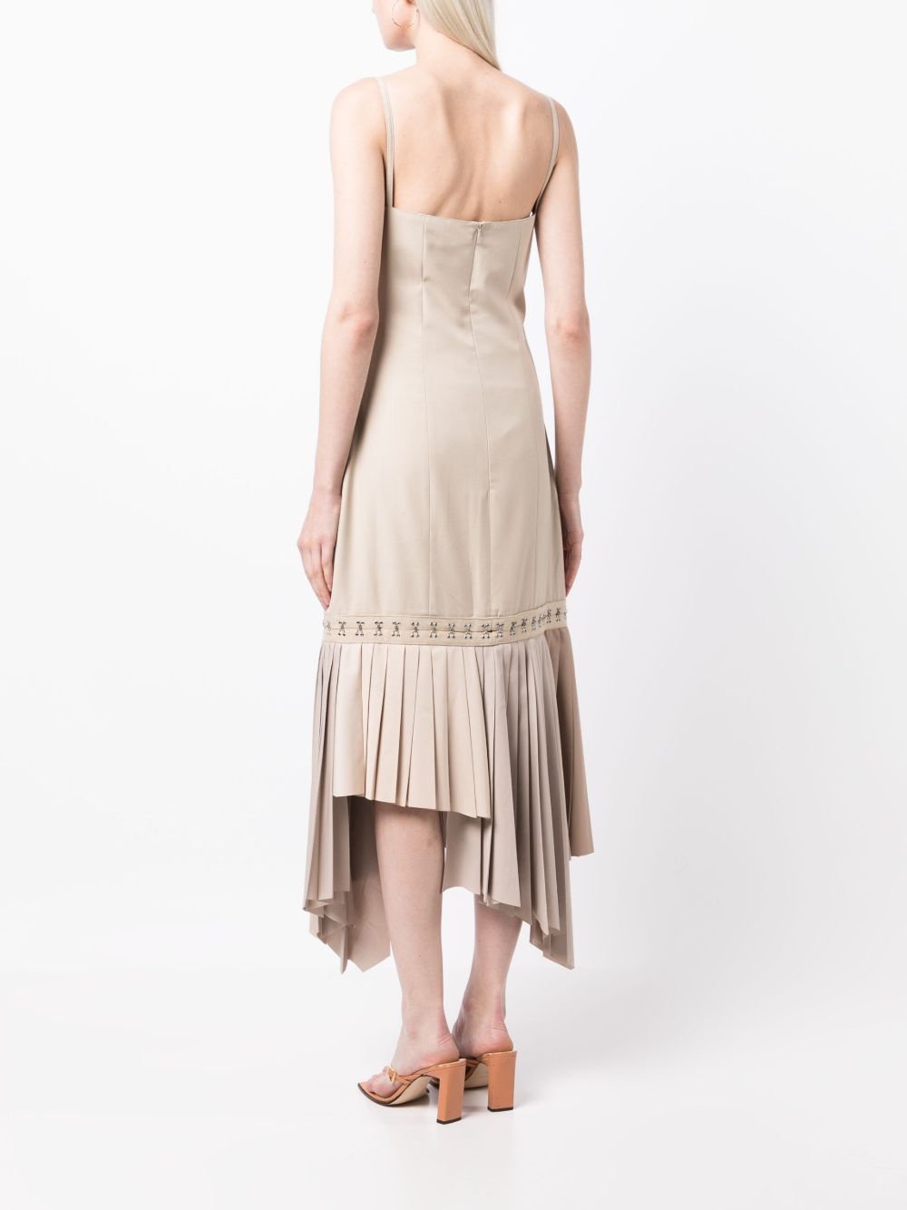 sleveless pleated midi dress - 4