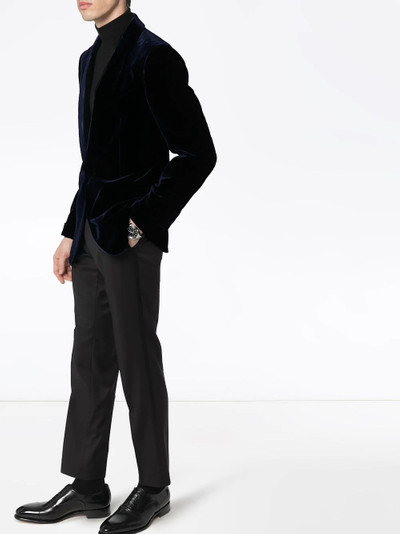 TOM FORD single-breasted velvet blazer  outlook