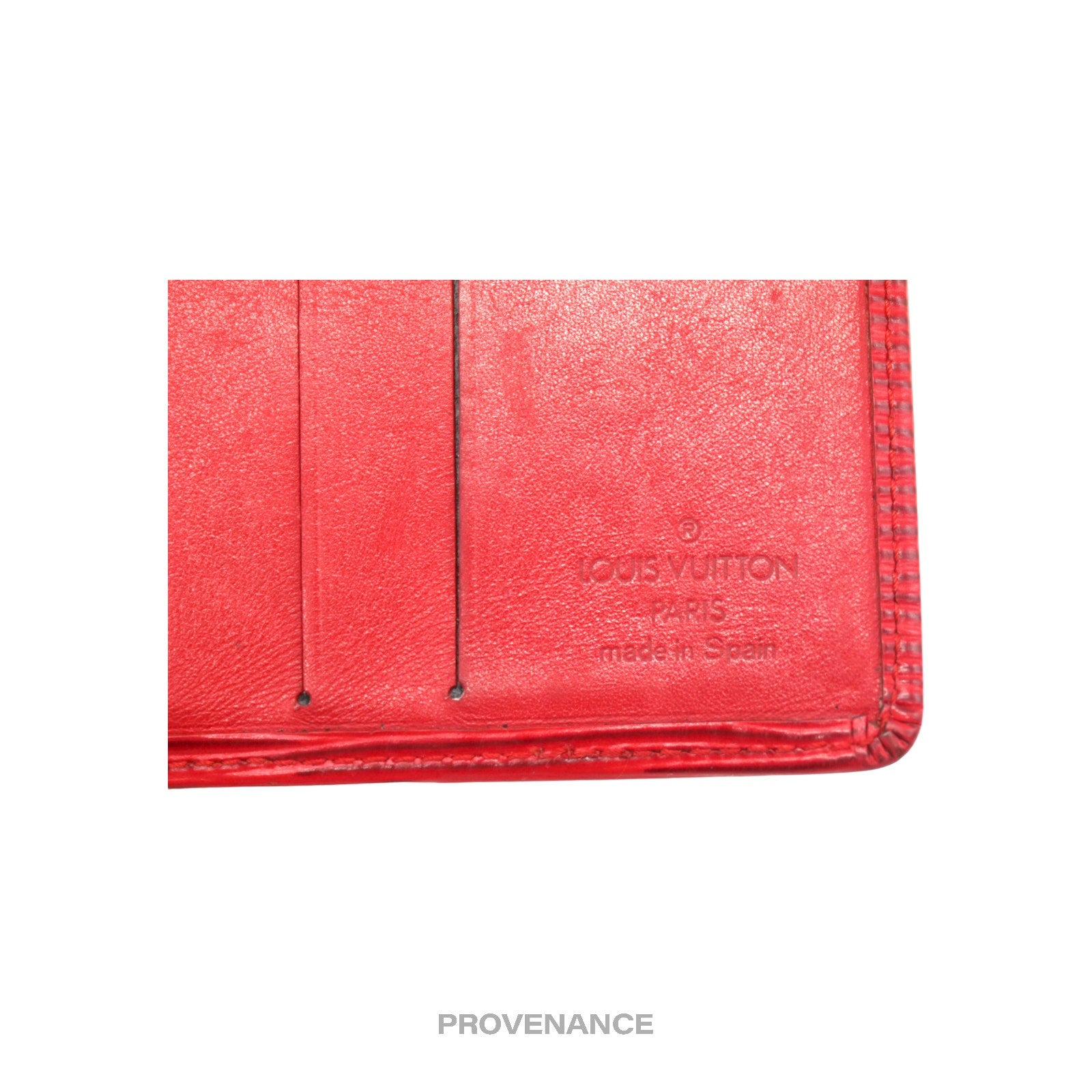 Louis Vuitton 6CC Bifold Wallet - Red Epi Leather - 8