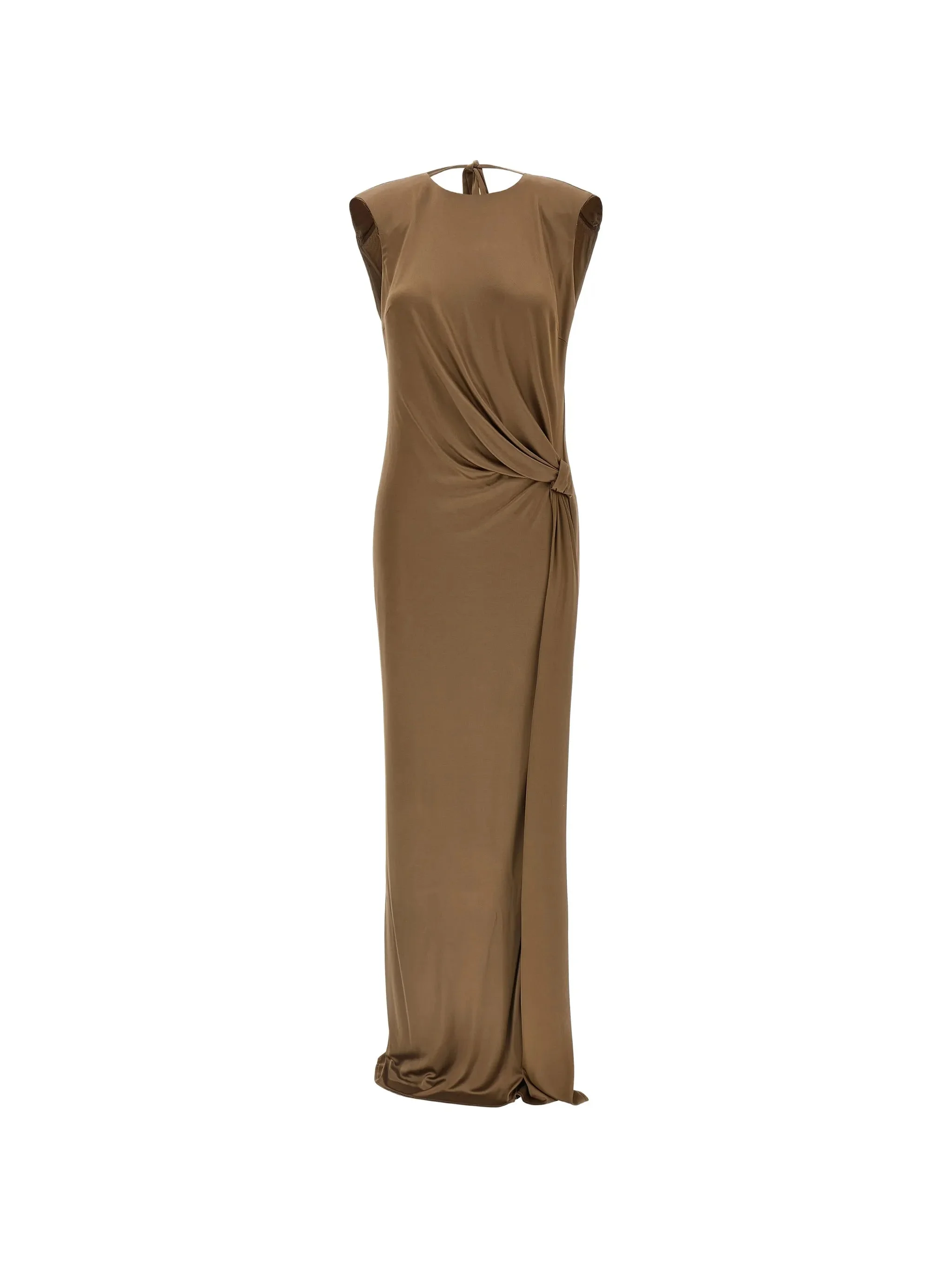 Elisabetta Franchi Draped Short-sleeve Maxi Dress - 1