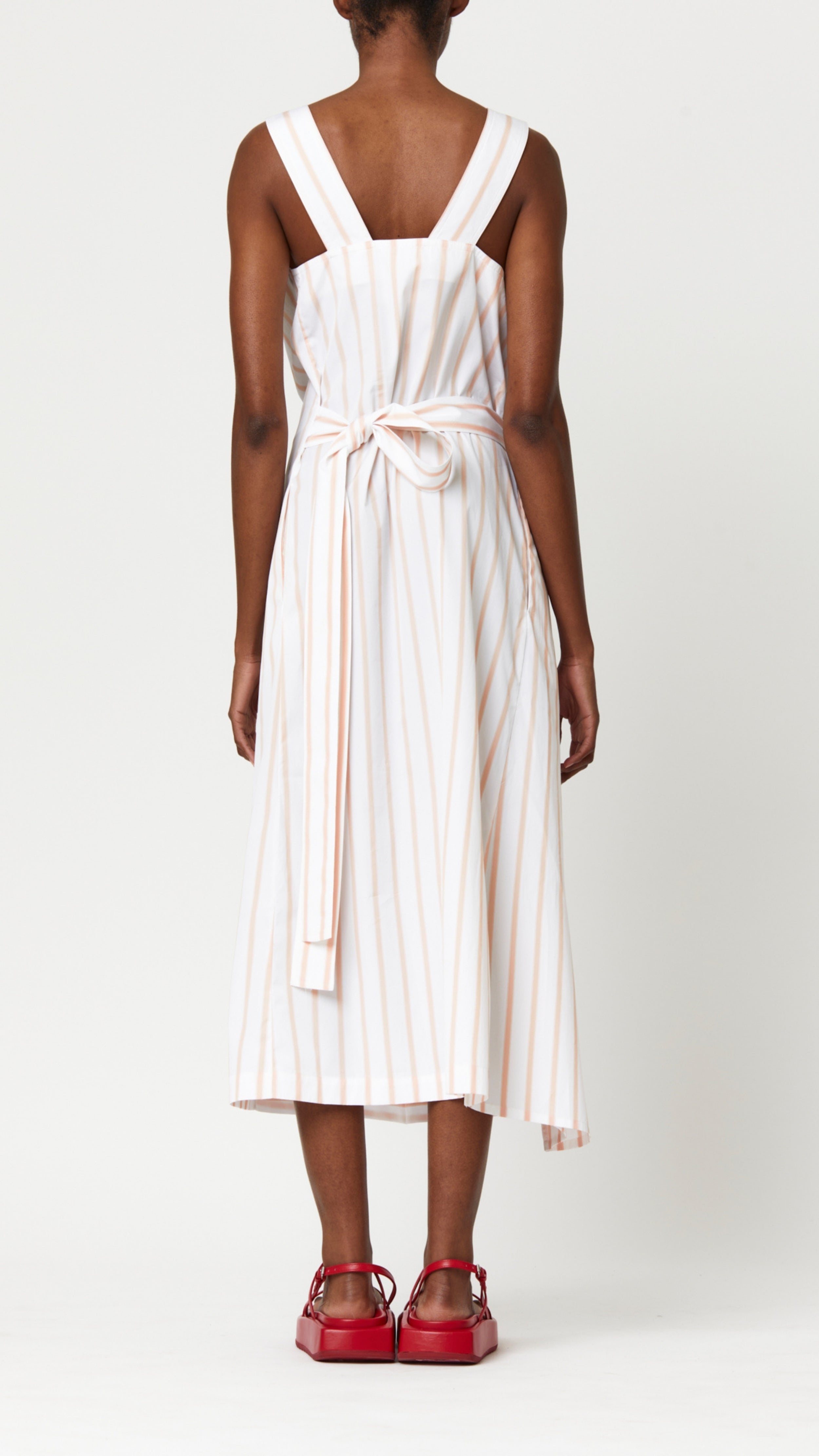 Cotton Dress in Bellini Stripe - 2