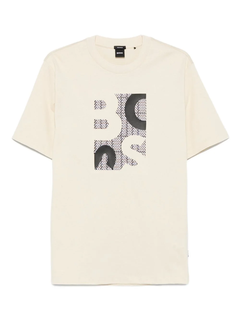 logo-pattern T-shirt - 1