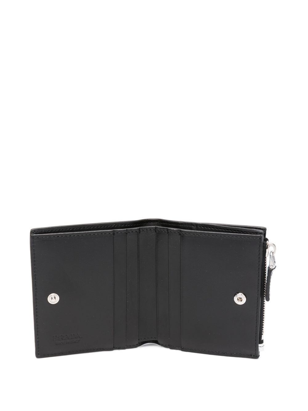logo-print leather wallet - 3
