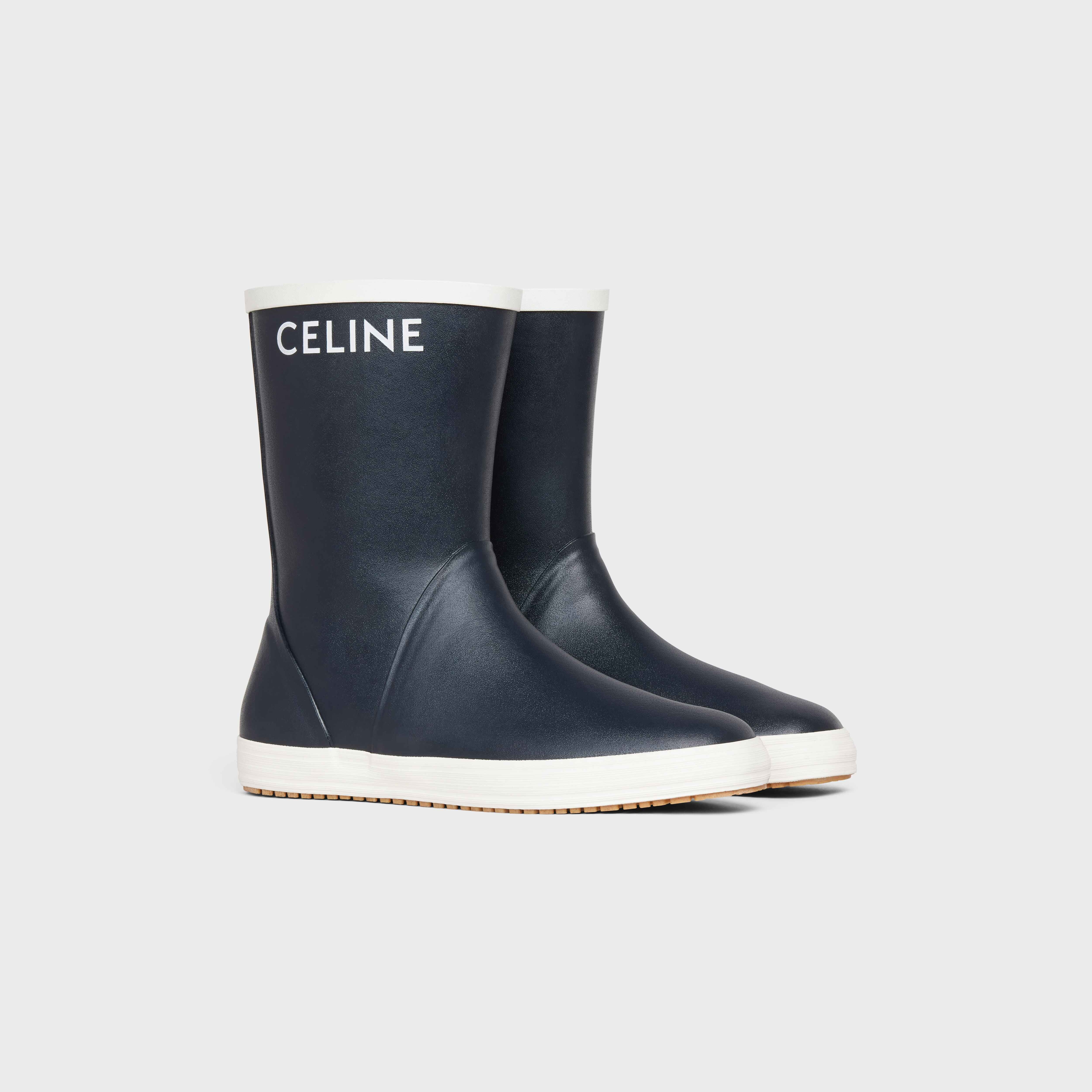 FLAT HALF BOOT LES BOTTES DE PONT CELINE in Natural Rubber - 2