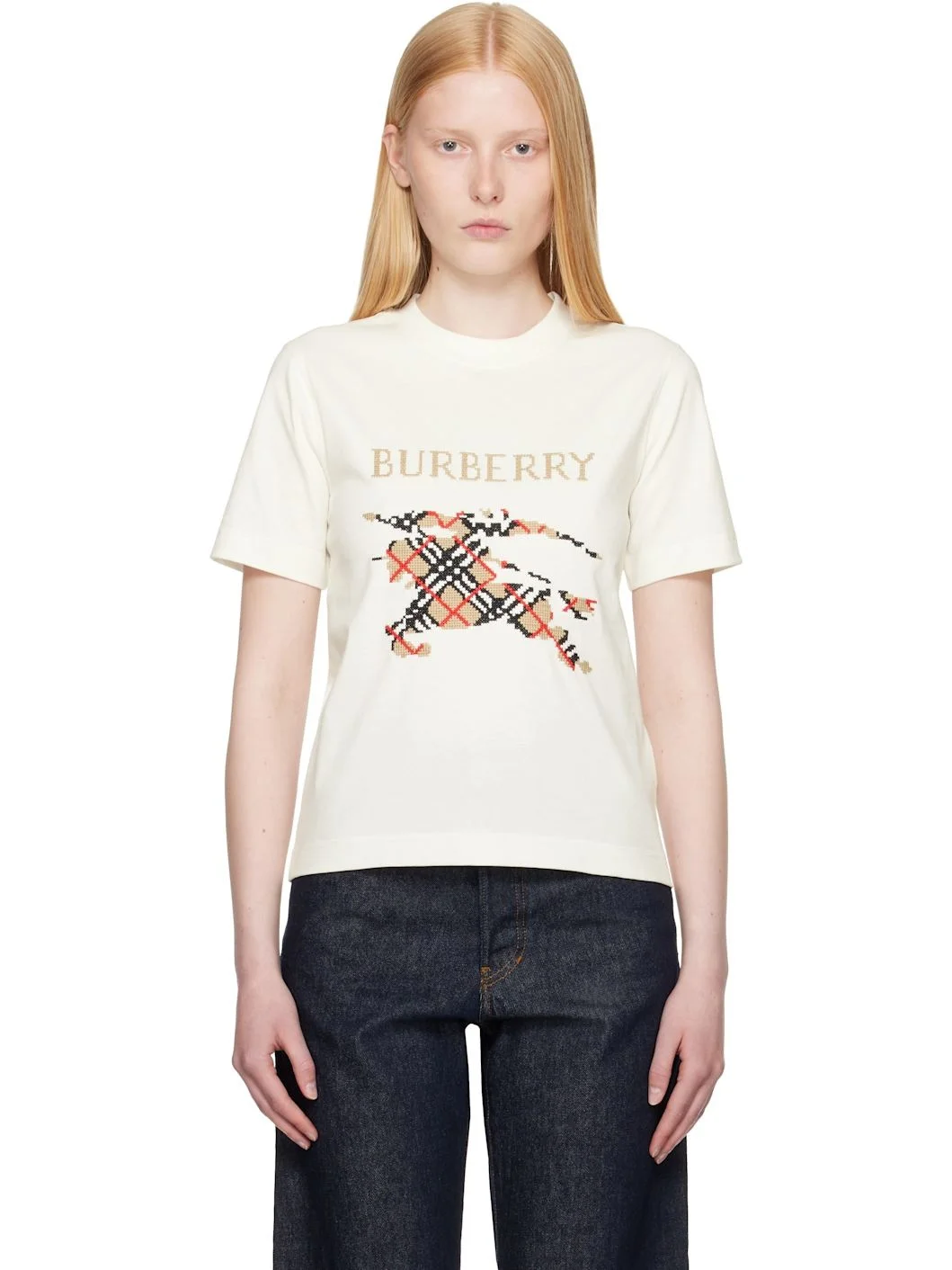 White Large Logo T-shirt - 1
