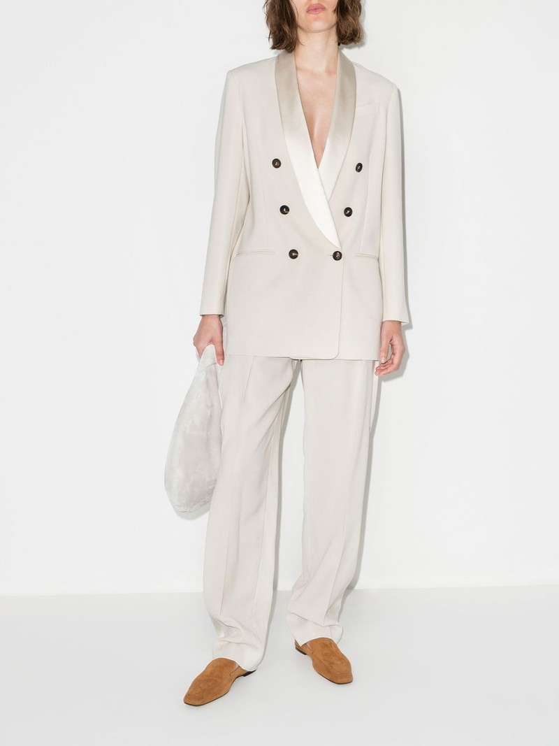double-breasted shawl collar blazer 5