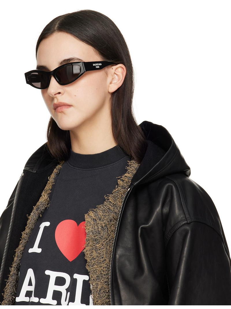 Black Logo Cateye Sunglasses 4