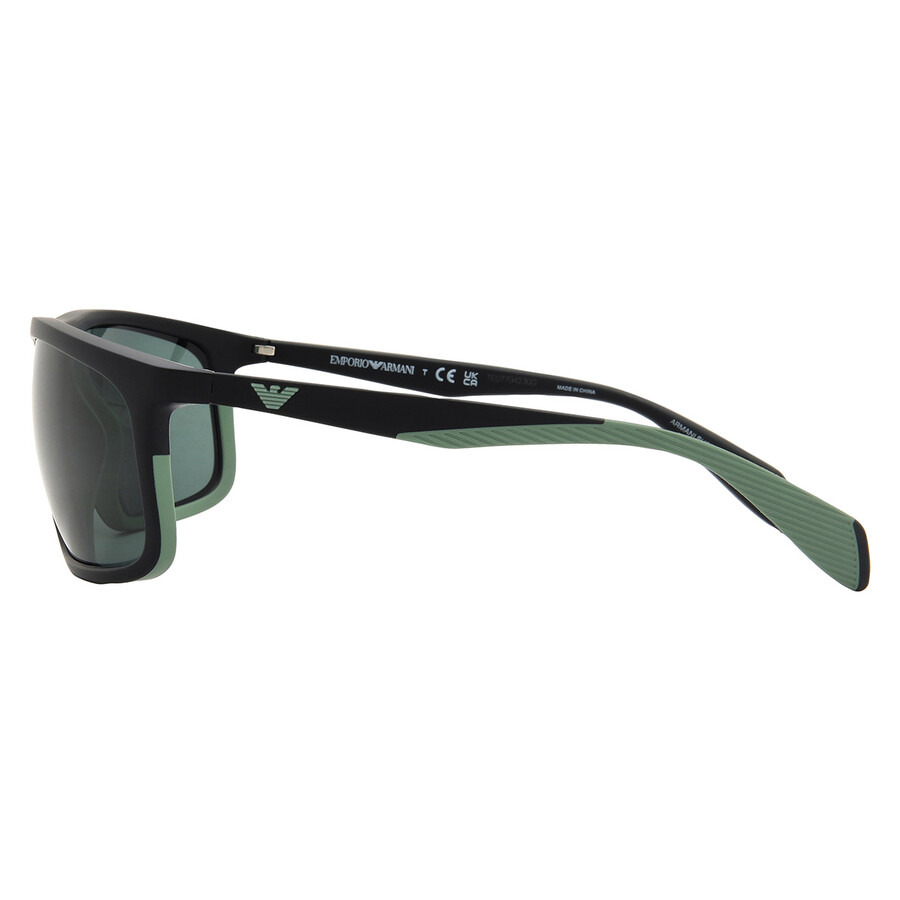 Emporio Armani Green Rectangular Men's Sunglasses EA4212U 500171 64 - 3