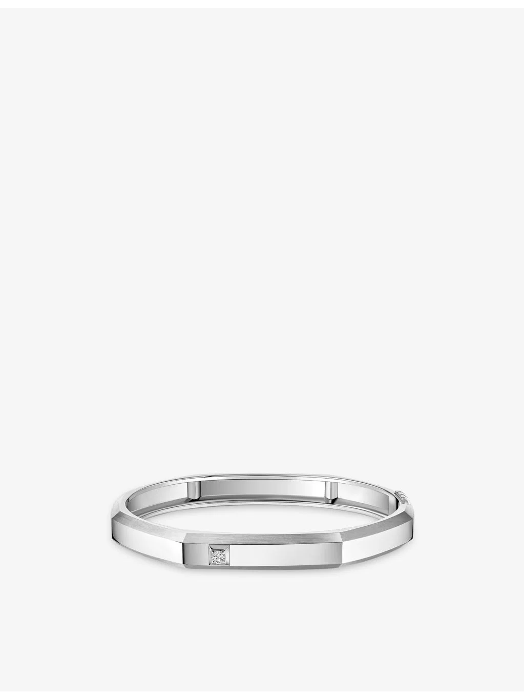 Moderniste Medium 18ct Gold And 0.05ct Diamond Bracelet - 1