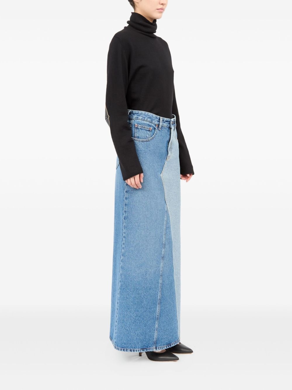 cotton denim skirt - 3