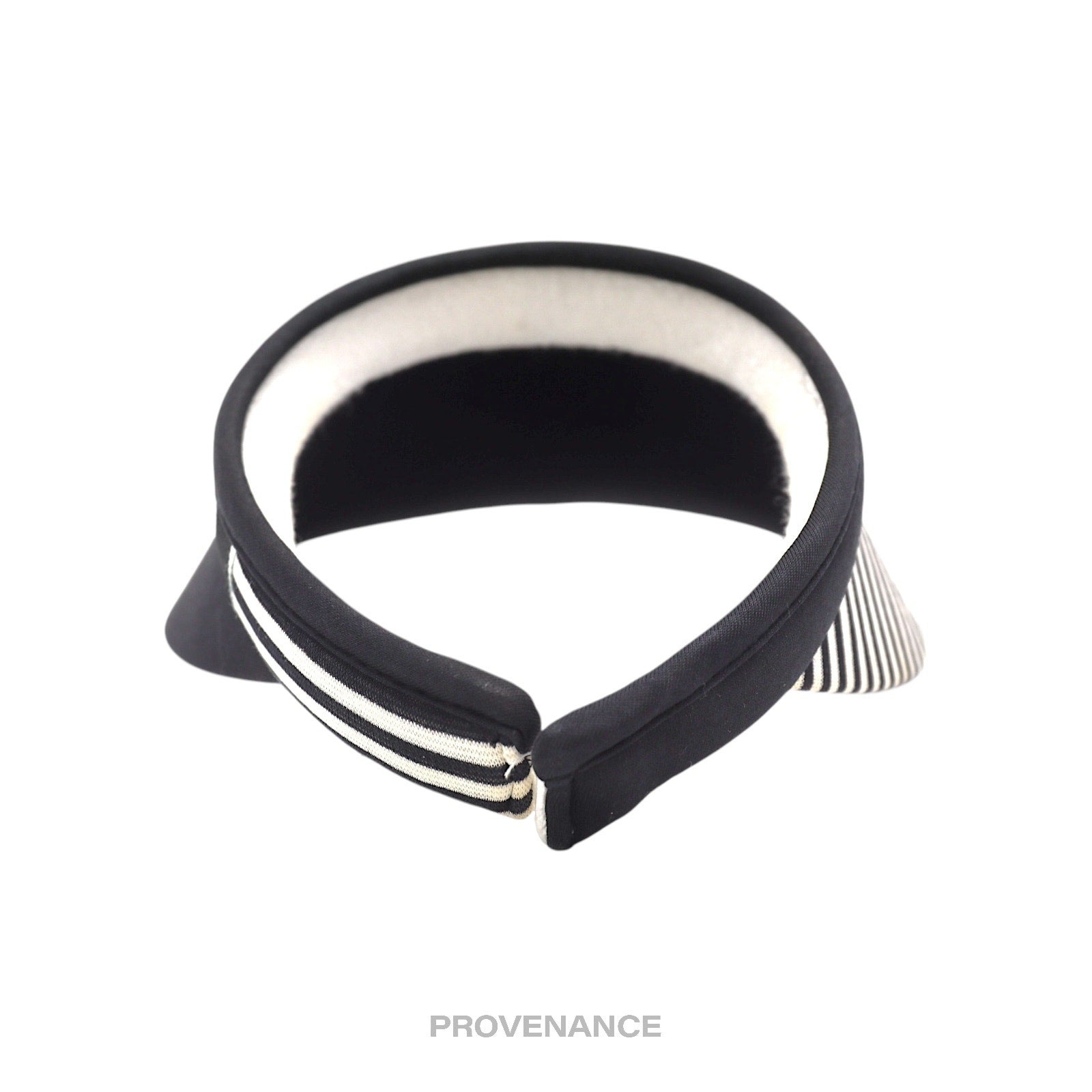 Christian Dior CD Sports Logo Visor - Striped Black White - 6