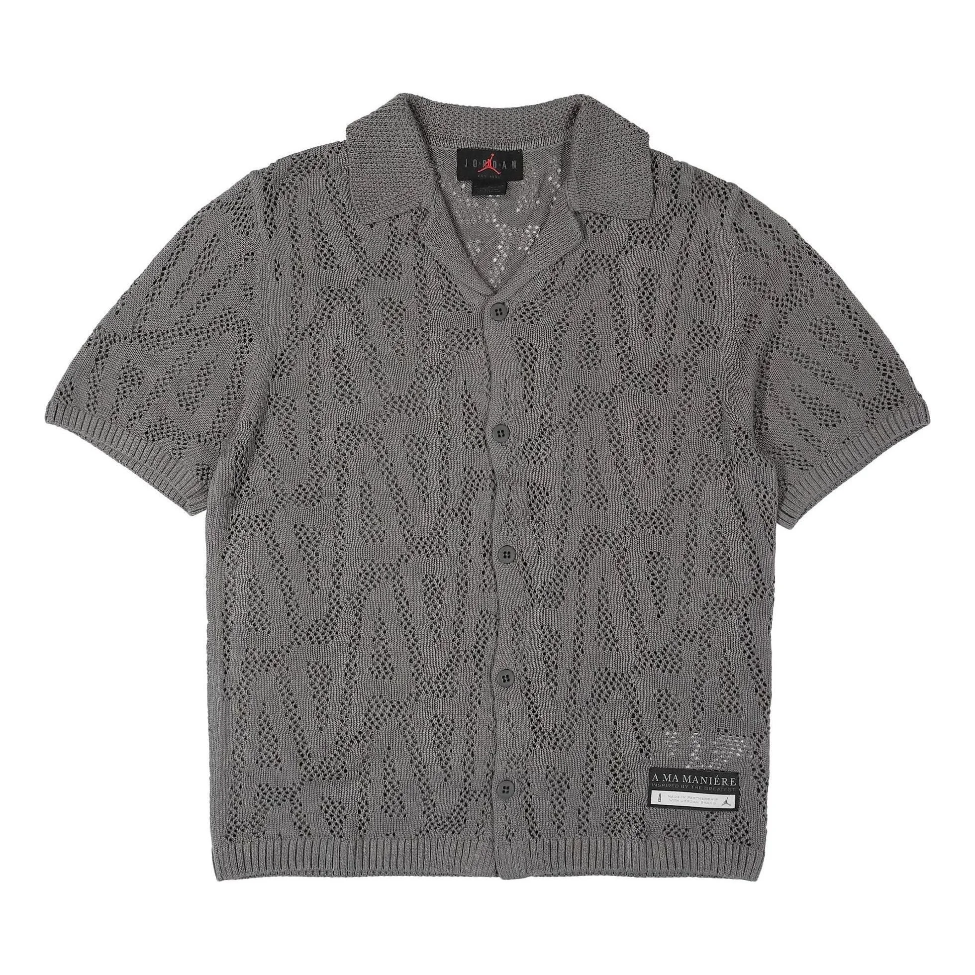 Air Jordan x A Ma Maniere Shooting Shirt Asia Sizing 'Flat Pewter' HF0535-029 - 1