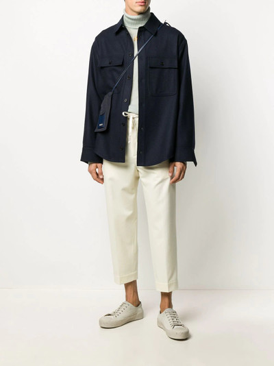 Jil Sander drawstring straight-leg trousers outlook