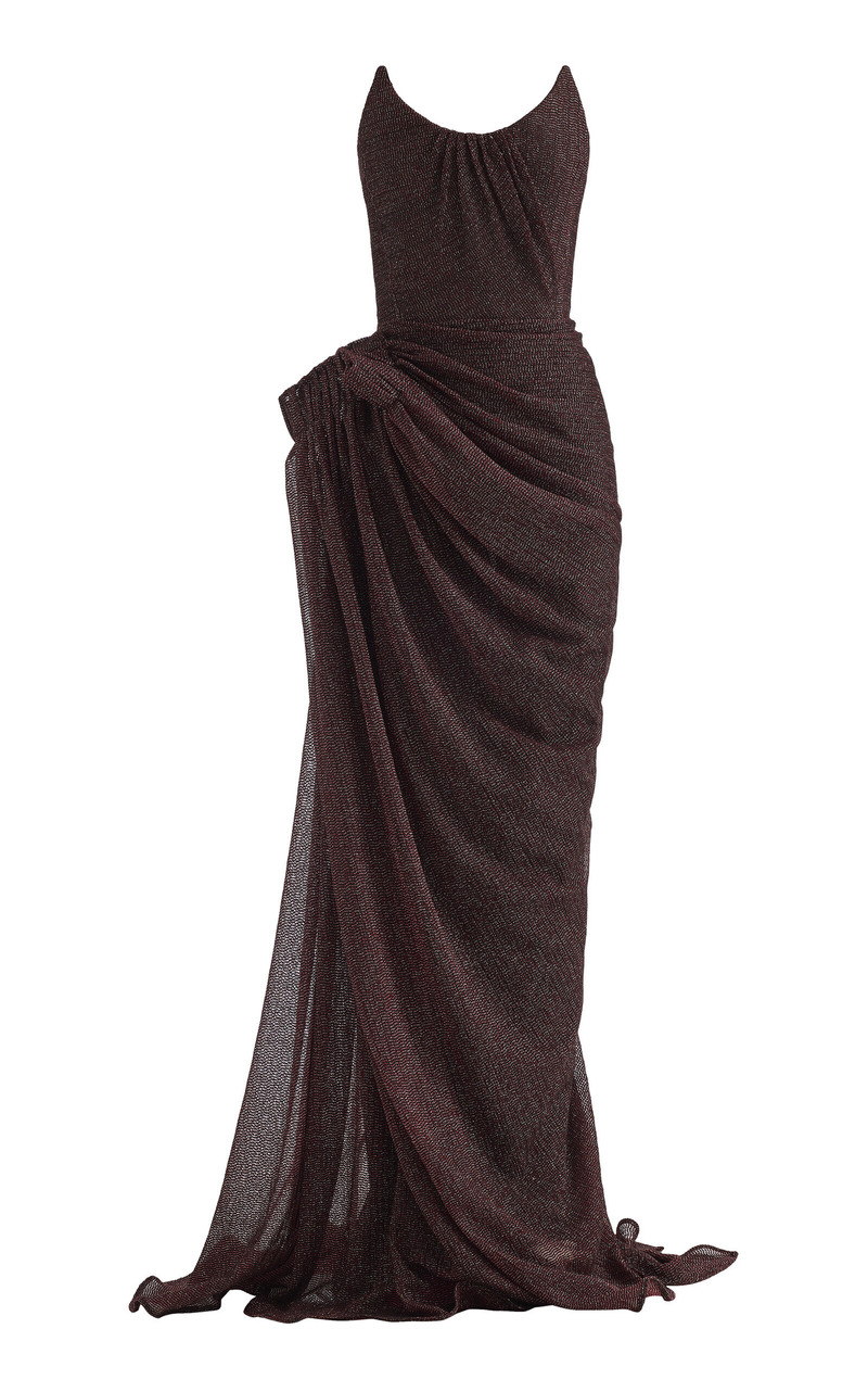 Lexicon Strapless Gown burgundy 1