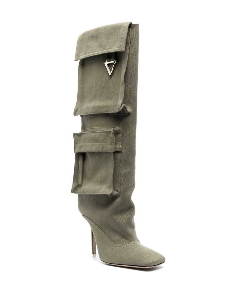 patch-pocket boots - 2