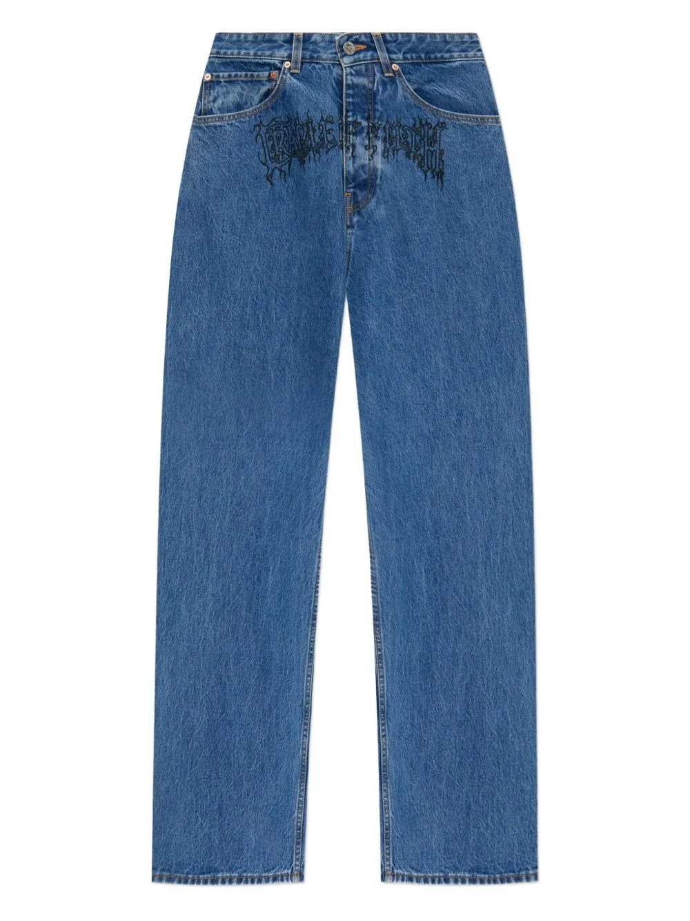 graphic-print jeans - 1