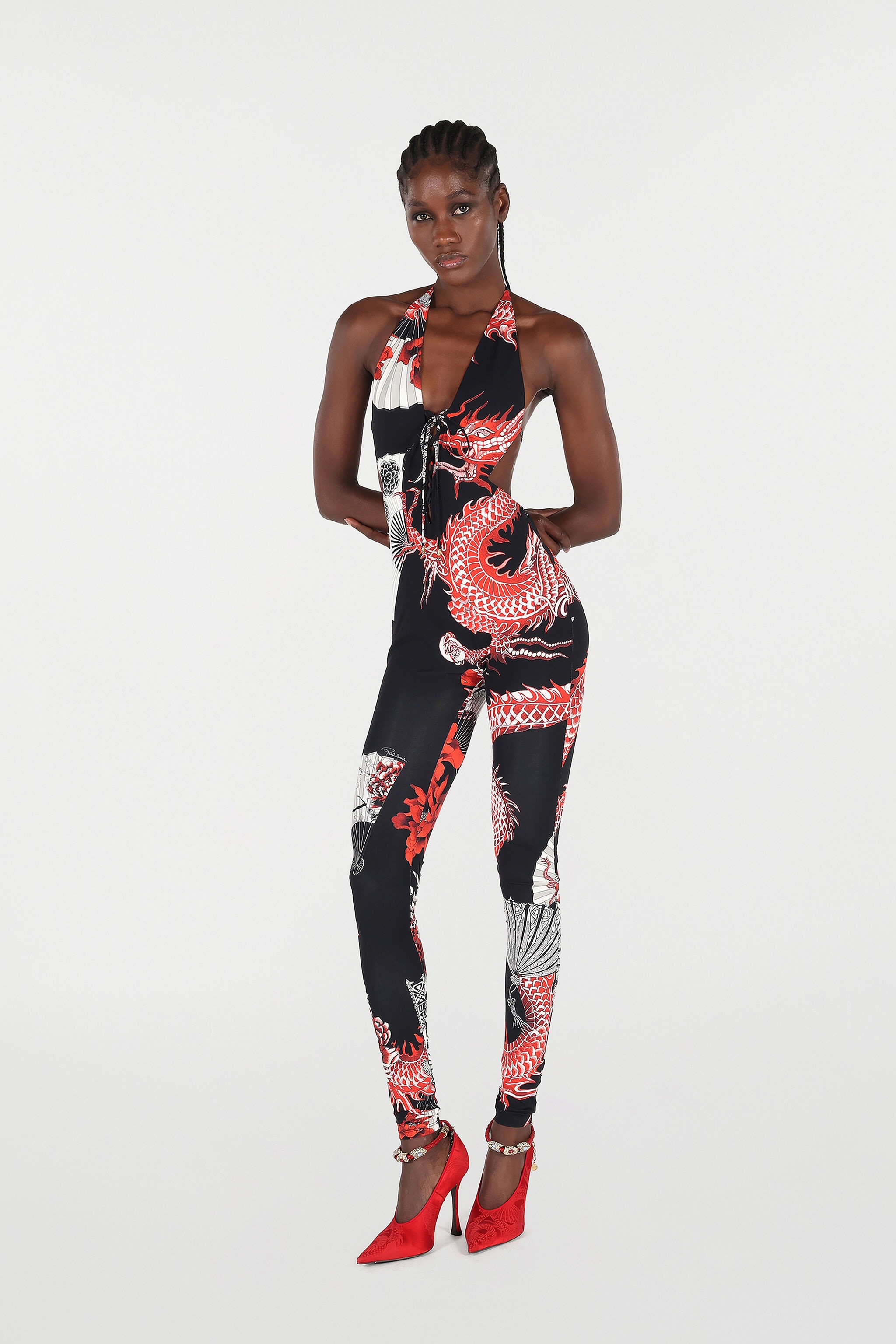 Jumpsuit With All-Over Dragon - 2