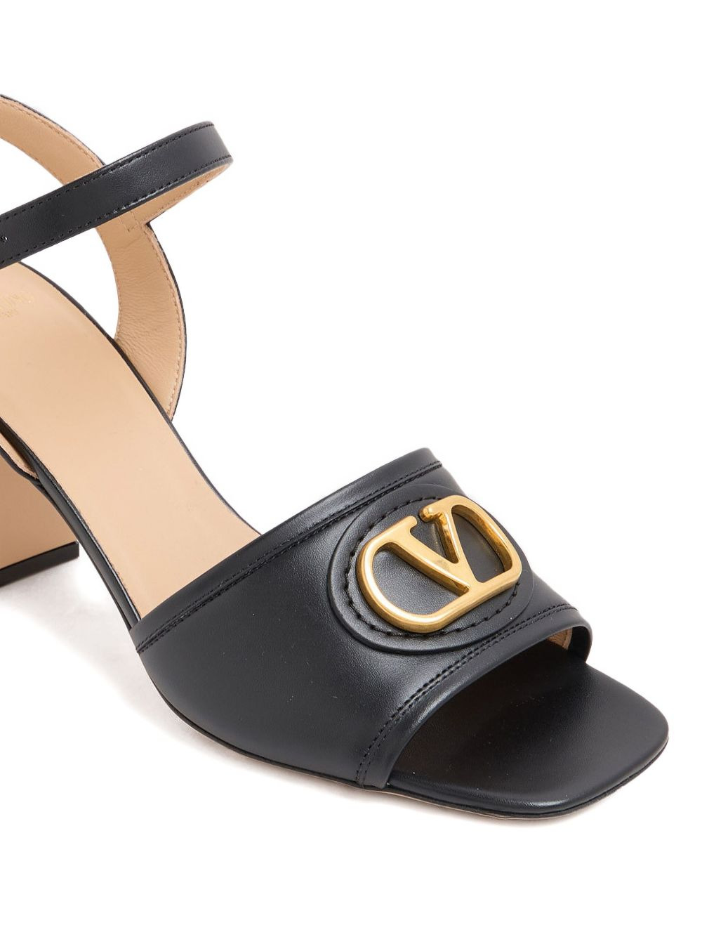 75mm VLogo block-heel sandals - 3