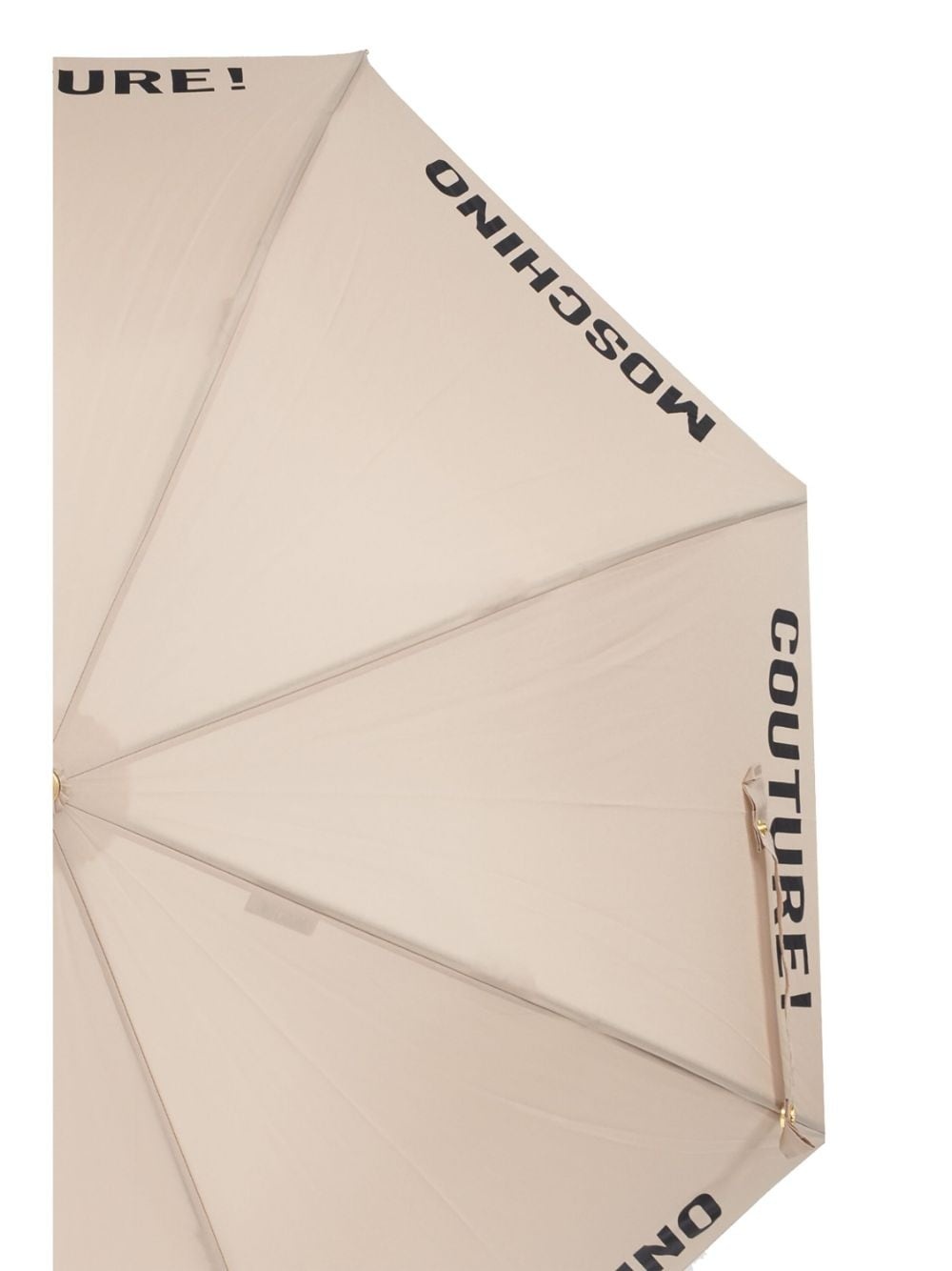 logo-print crook-handle umbrella - 4