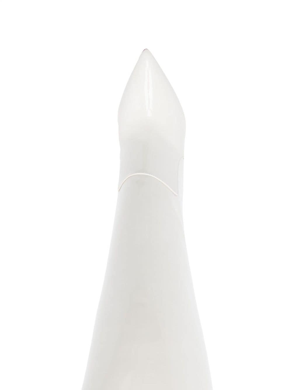 110mm stiletto leather boots - 4