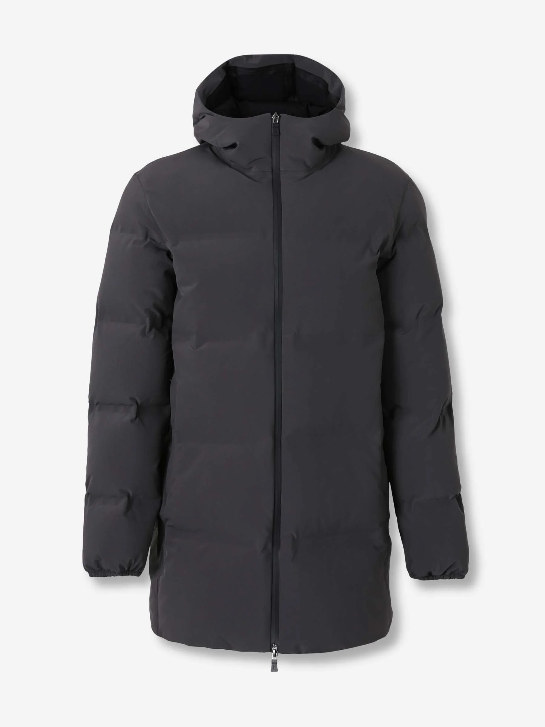 LONG HOODED DOWN JACKET - 1