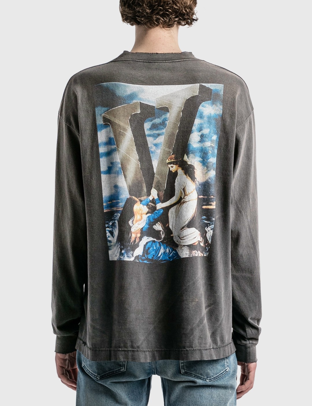 SAINT M×××××× SAINT MICHAEL X VLONE MARIA LONG SLEEVE T