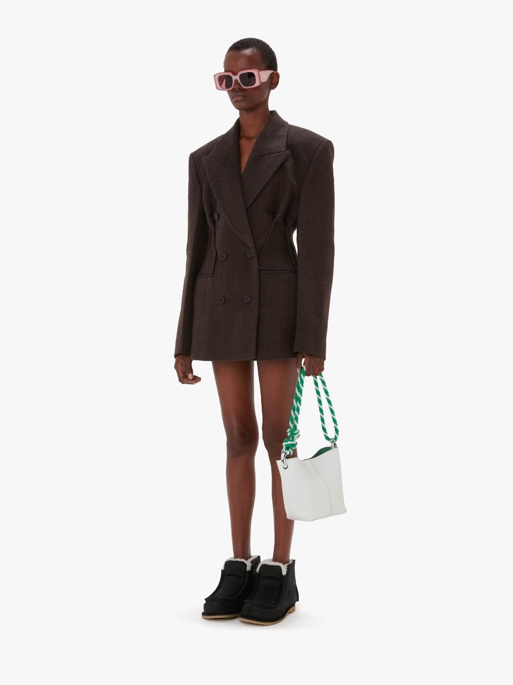 SMALL JWA CORNER BUCKET - LEATHER BUCKET BAG - 5