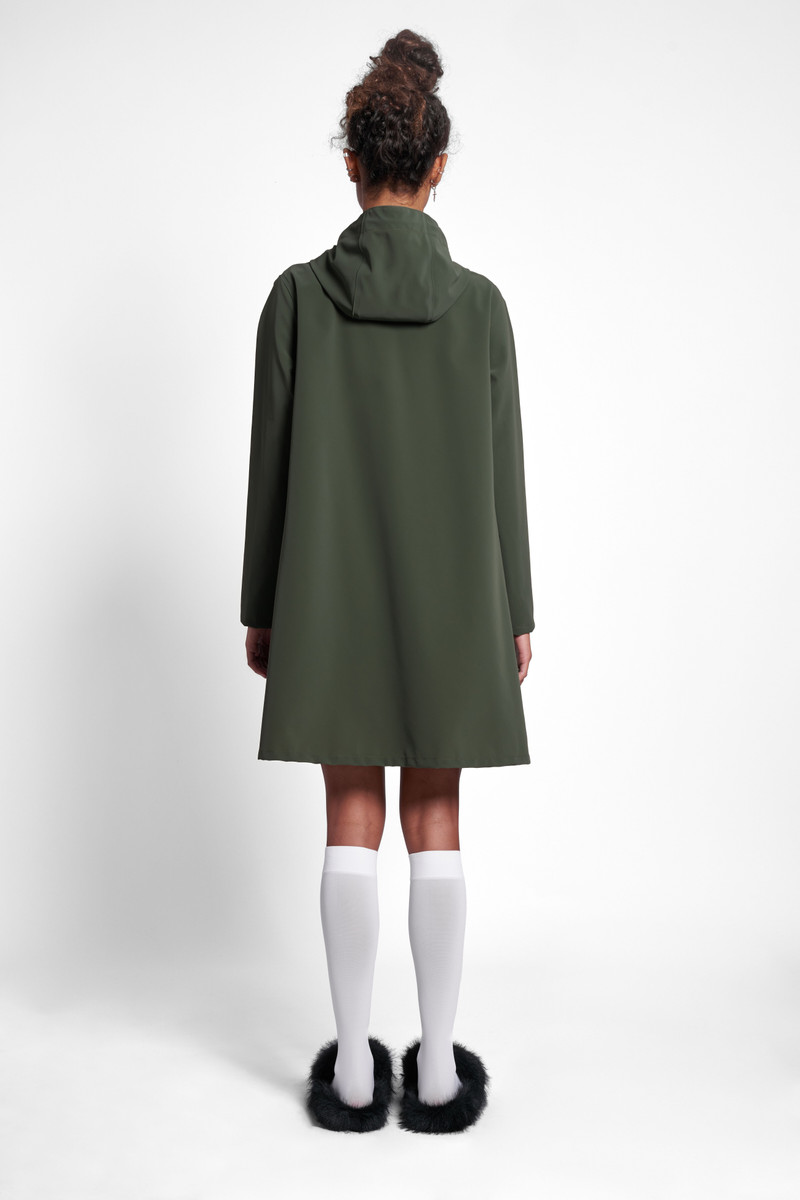Mosebacke Lightweight Matte Raincoat Green 4