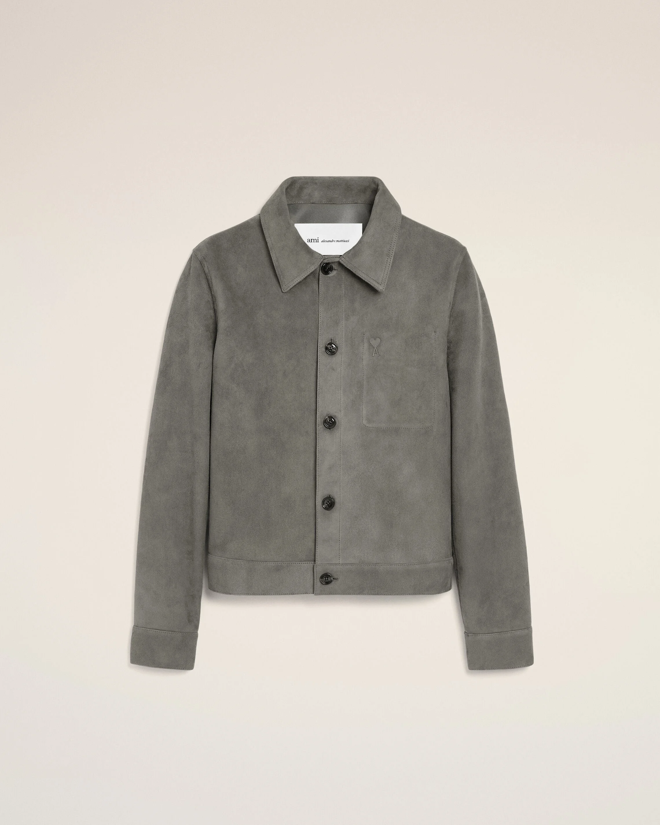 GREY GOAT LEATHER AMI DE COEUR BUTTONED JACKET - 1