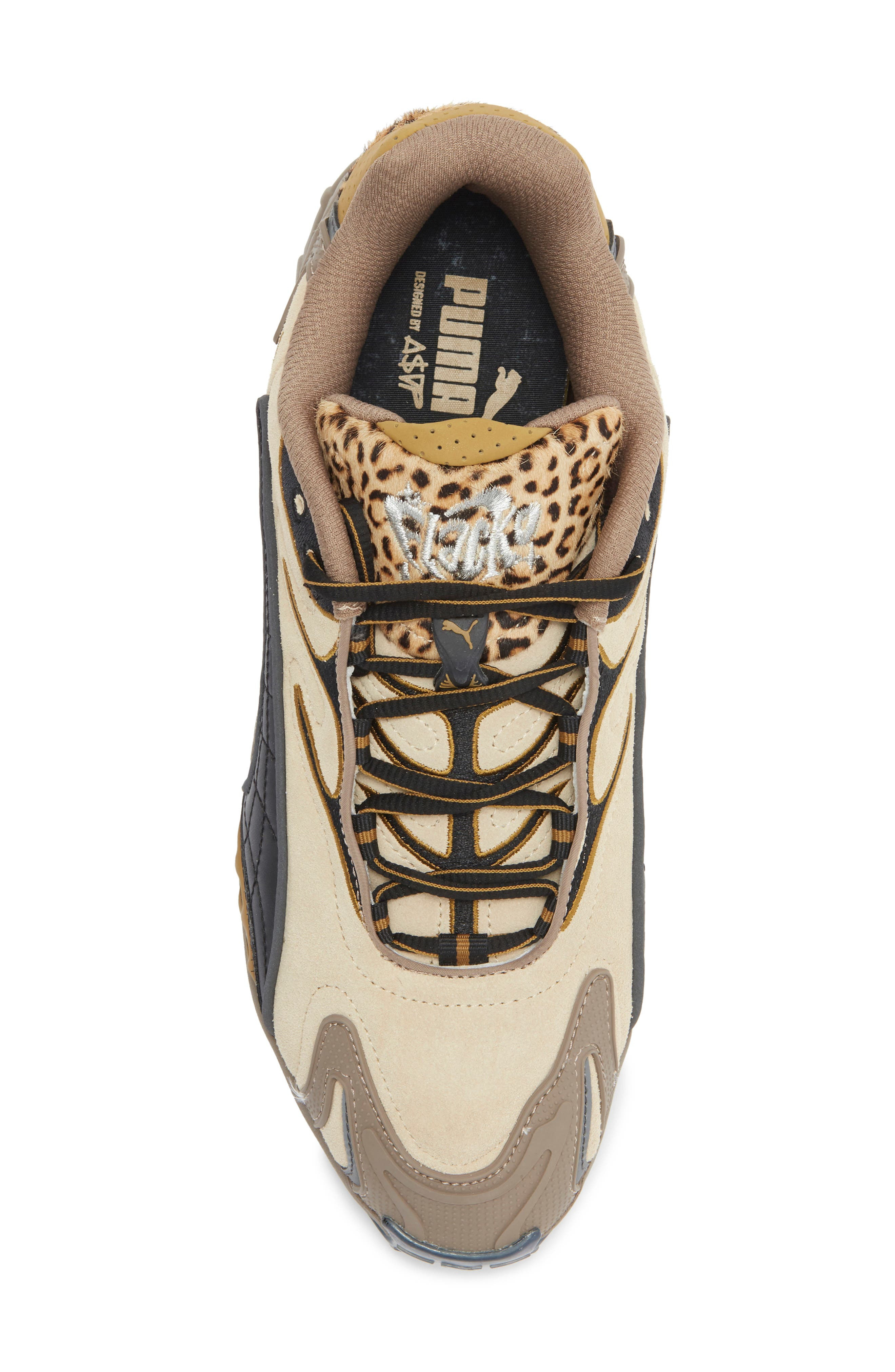 PUMA x A$AP Rocky Inhale Sneaker in Almond Print Calf Hair/Black at Nordstrom - 5