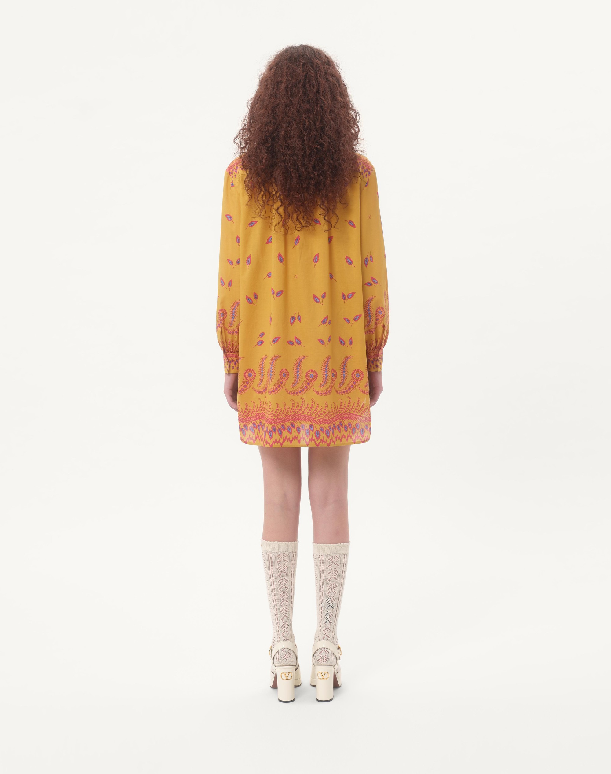 SHORT DRESS IN VOYAGE IMAGINAIRE MUSLIN - 6