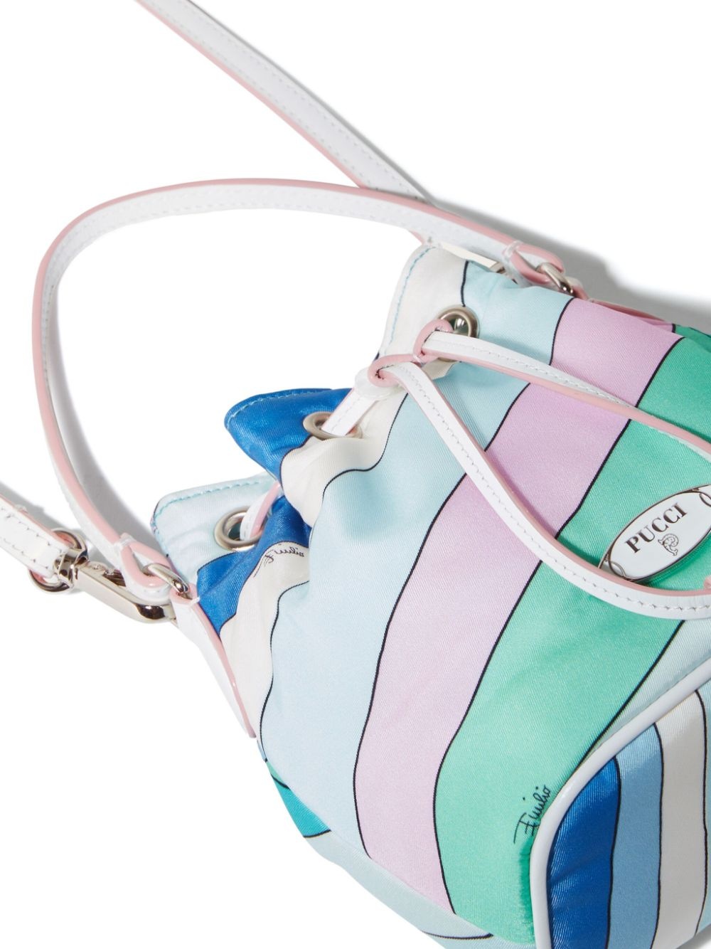 Yummy striped bucket bag - 4