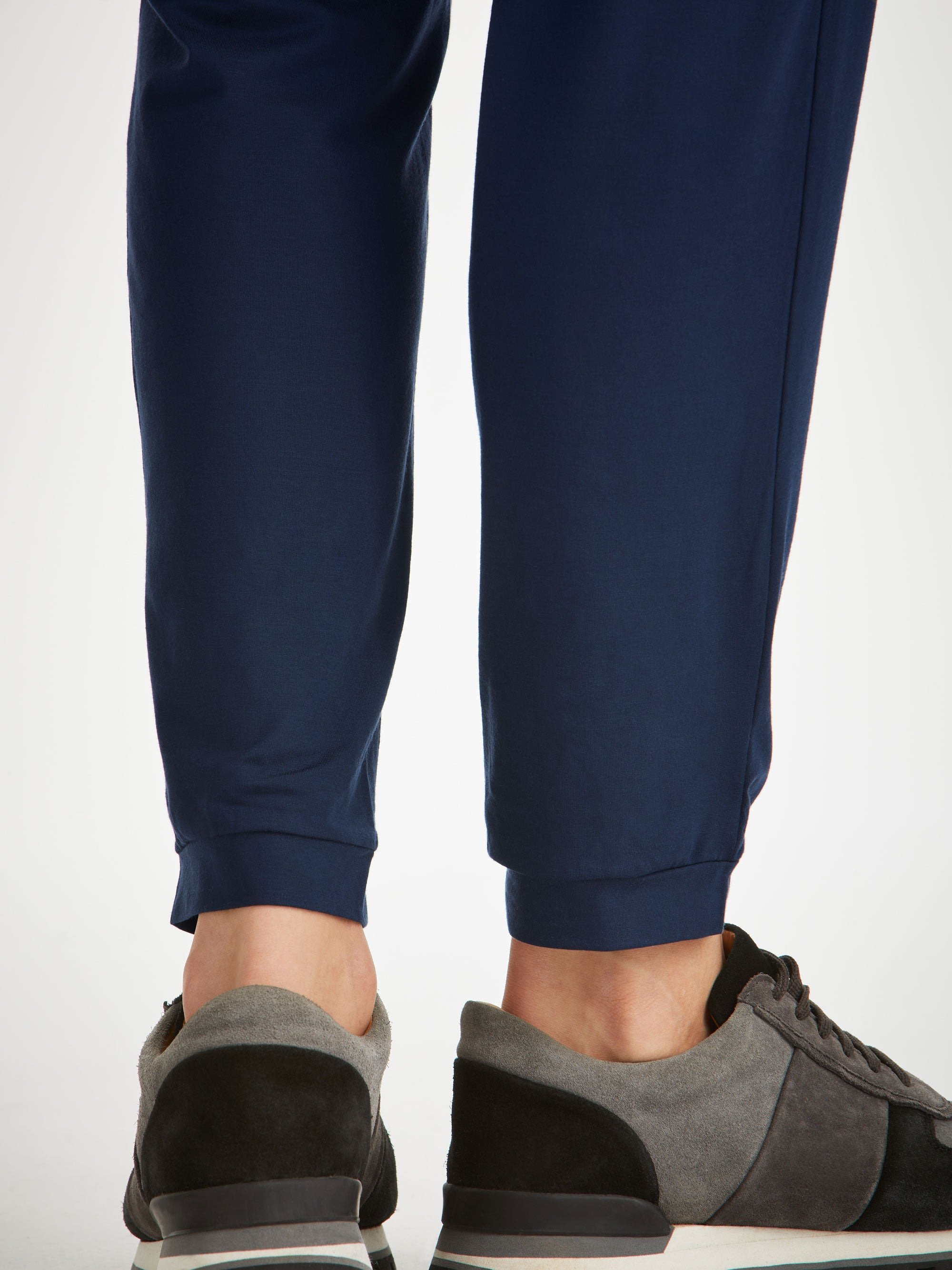 Men's Track Pants Basel Micro Modal Stretch Navy - 7