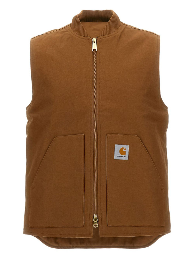 cotton zip-up gilet 1