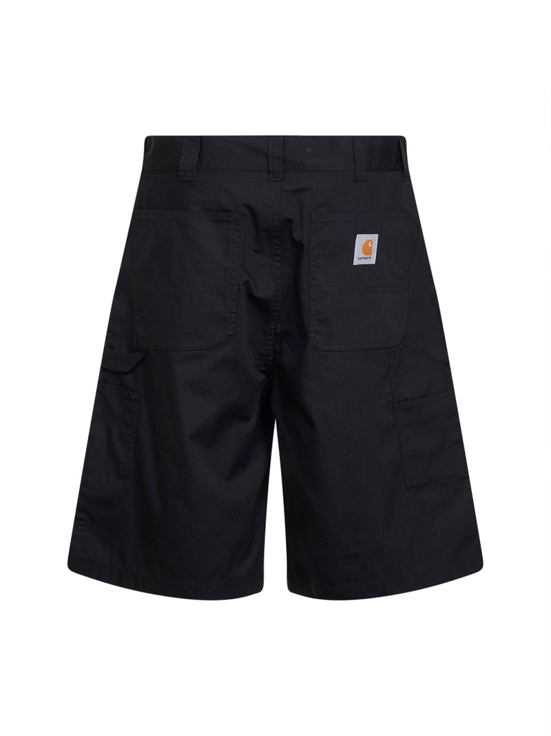 Carhartt WIP Black Postal Double Knee Shorts outlook