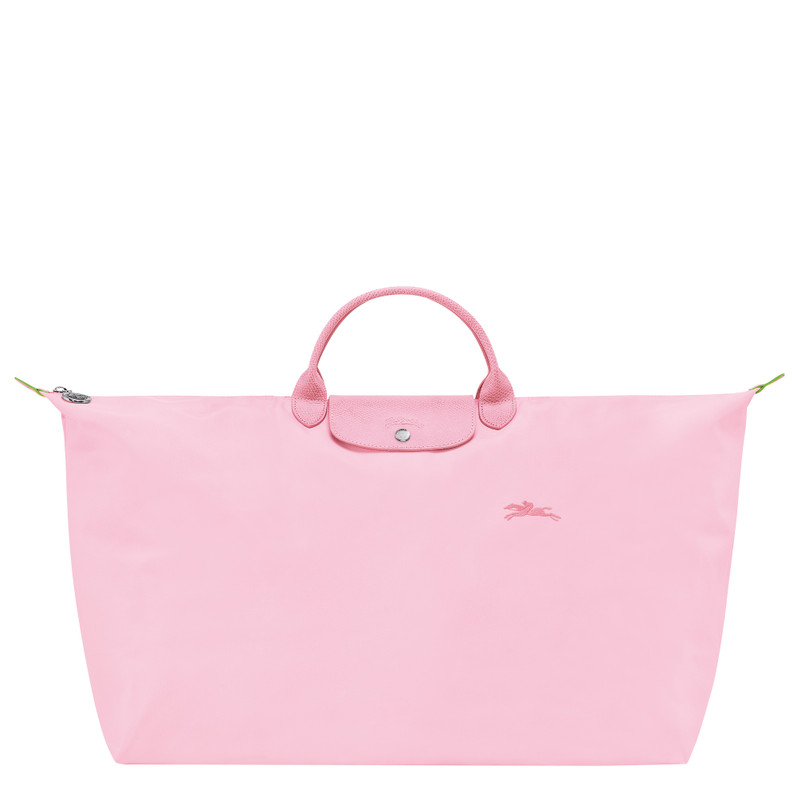 Le Pliage Green M Travel bag Pink - Recycled canvas 1
