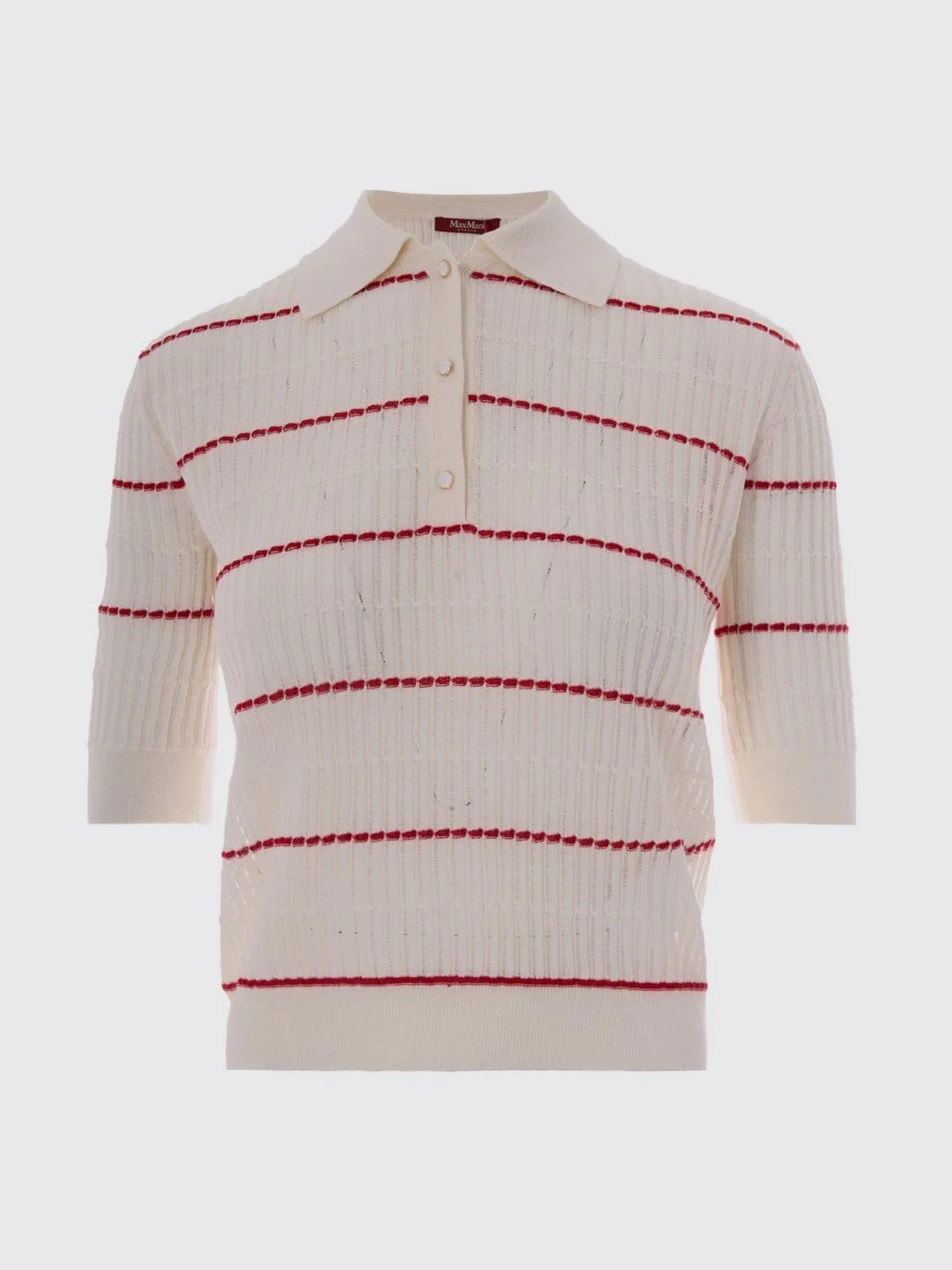 Max Mara Studio Women Wool And Silk Knit Polo Max Mara Studio - 1